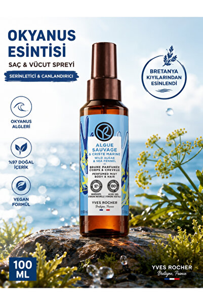 Yves Rocher Okyanus Yosunu Notalı Canlandırıcı ve Serinletici Vegan Saç ve Vü...