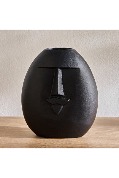 Generic Nouf-Lucca Face Metal Vase - 20 cm