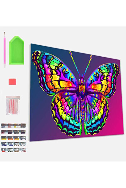 OEM Splat Planet Σετ Diamond Painting "Butterfly" σε Καμβά με Τελάρο 30x40cm
