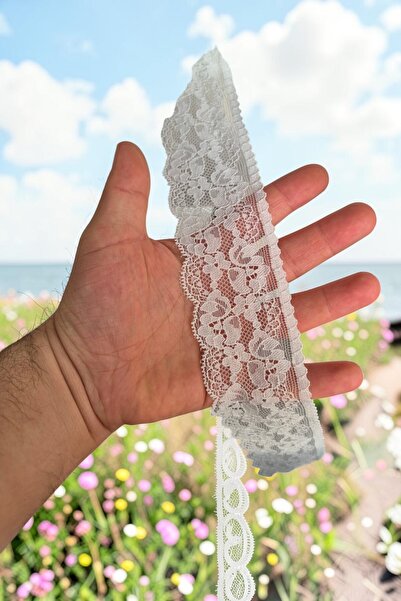 DUAYEN Likralı Esneyen Dantel pratik kenar Desen 1 Metre