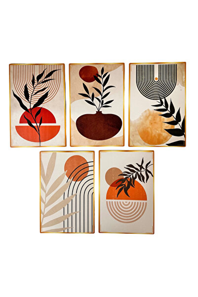 Bohem, 15 X 22.5 cm, 5’li tablo seti