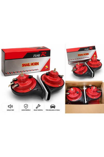 12V DADAT KORNA ÇİFT FİŞLİ TAKIM SALYANGOZ