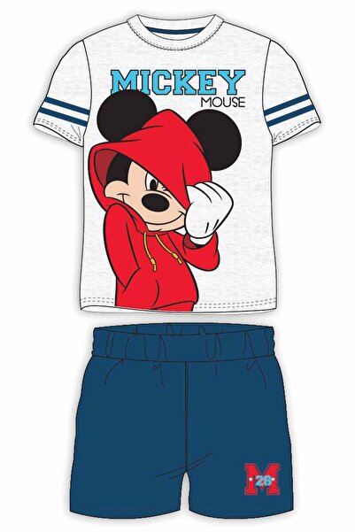 Disney Mickey Compleu de vară gri 3-8 ani ca pijamă sau set de joacă, tricot ...