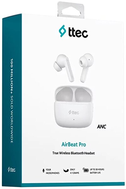Ttec سماعات أذن لاسلكية بالكامل AirBeat Pro - بلوتوث 5.4، إلغاء الضوضاء بتقني...