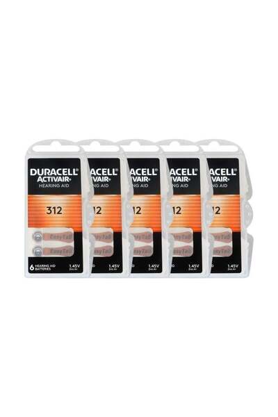 MİKROGATE DuracellActivair 312 Kulaklık Pili 6lı Blister - 5li Paket