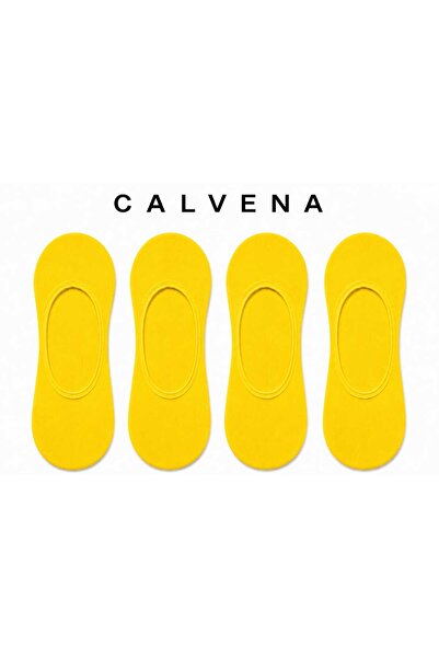 Calvena Women's 4 Pairs of Invisible Ballerina Suba Socks