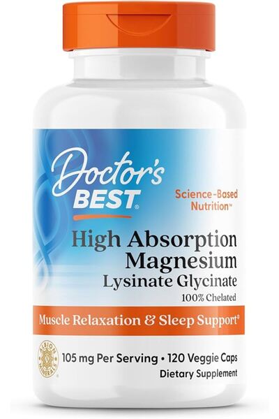 Doctor's Best Magneziu Chelatat cu Absorbție Ridicată 120 Capsule