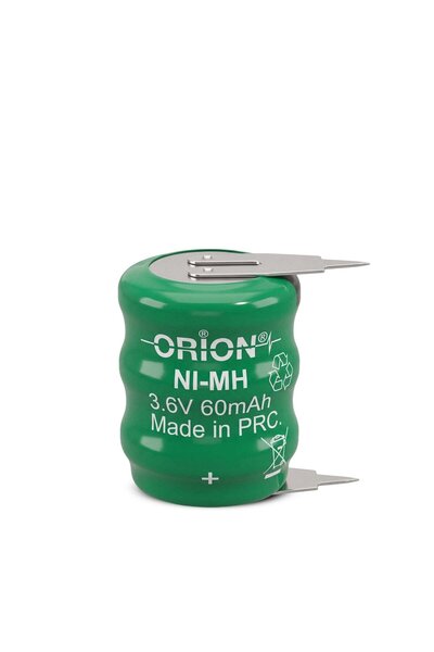 3.6V 60mAh Ni-CD 2 Bacaklı Buton Pil