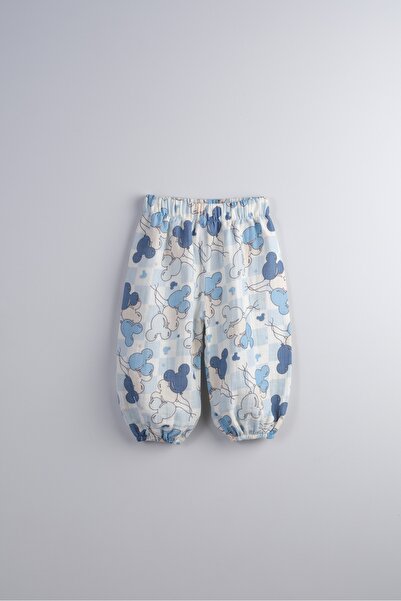 Bondberro 100% Cotton Muslin Fabric Loose-Fit Pants for Baby Girls and Childr...