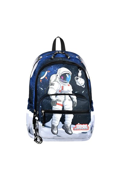 Bodmar Çanta Since 2023 Large Astronaut Patterned Triple Boys' Luxury Primary School Waterproof School Bag Set (Bag Thermal Lunch Bag Pen Holder)