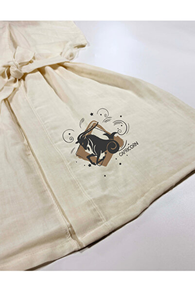 Kidilia Capricorn Design Low Sleeve Muslin Kimono