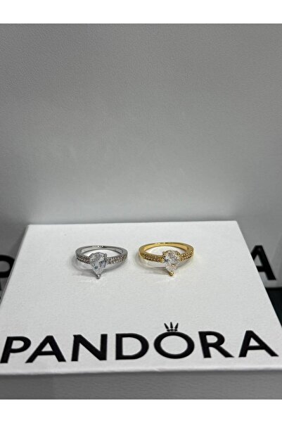 Generic Pandora Ring - Gold and Silver - Model 098