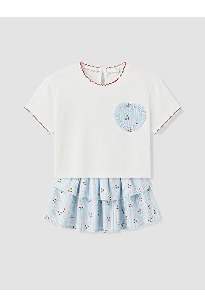 LC Waikiki Cherry Patterned Girls' Set