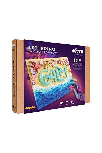 OKTO Set pictura 3D cu argila usoara, 30*40cm - CALM
