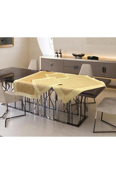 Linea Home Σετ τραπεζομάντηλου σατέν ζακάρ 7 τεμαχίων με μπορντούρα ίρις LH20...
