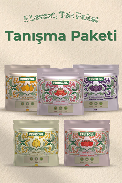 Dondurularak Kurutulmuş Freeze Dried Çıtır Meyve 5'li Tanışma Paketi