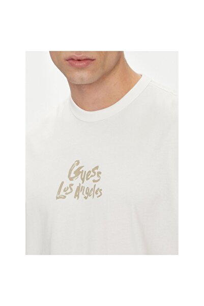 Guess Tricou bărbătesc M5GI13K8FQ4 Alb