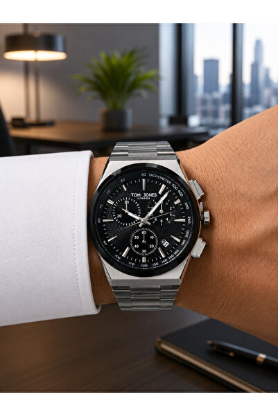 Tom Jones Men's Wristwatch Suitable for Daily Use Durable 5 Atm Water Resistant