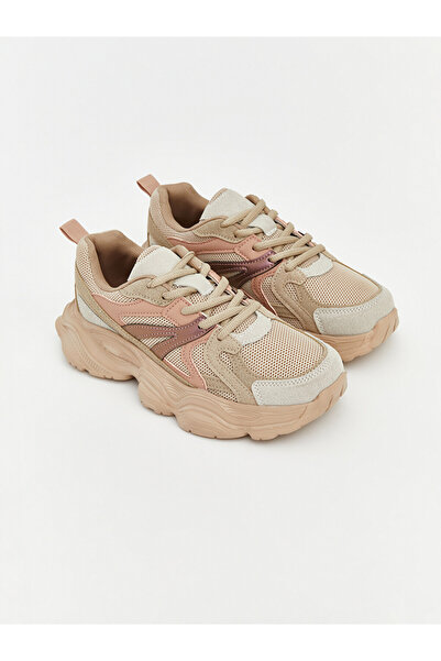 LC Waikiki Mesh Detailed Thick Soled Girls' Sneakers