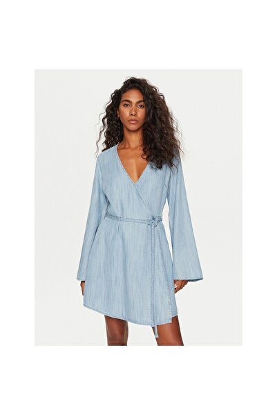 Guess Rochie de zi cu zi pentru femei W2YK67D22S5 Albastru