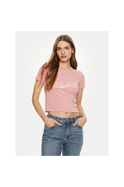 Guess Jeans Γυναικείο T-shirt W5RI59J1314 Ροζ