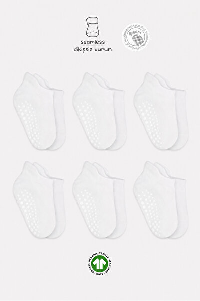 Bistyle Bistil Baby Girl Baby Boy Organic Seamless Non-Slip Sneakers Socks
