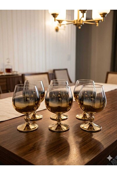 Bohemia Gold Ayaklı Bombeli Meşrubat Bardağı