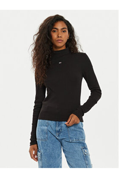 Tommy Jeans Γυναικεία Μπλούζα DW0DW19830 Μαύρη