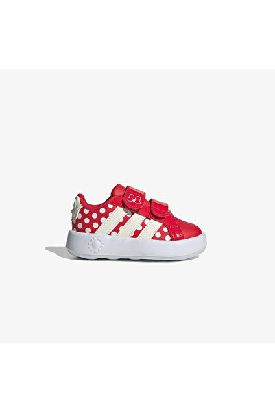 adidas حذاء رياضي أسود للأطفال من جراند كورت ميني كومفورت