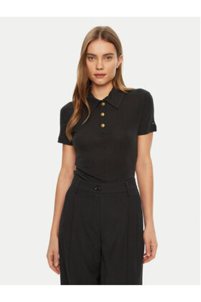 Tommy Hilfiger Γυναικείο Πόλο WW0WW44446 Μαύρο