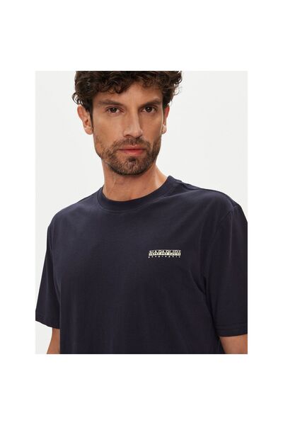 Napapijri Tricou bărbătesc NP0A88TR1761 Bleumarin