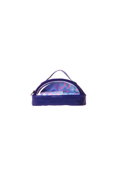 KAUKKO Florid Crescent Kalem Çantası Navy Blue-Lightning K1866