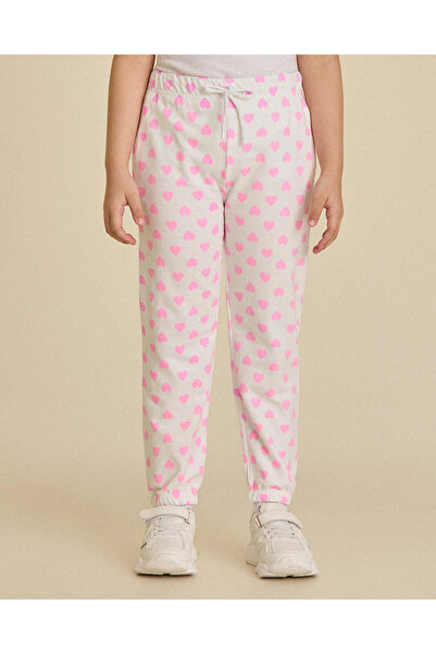 REDTAG Girls White And Pink Fashion Track Pants