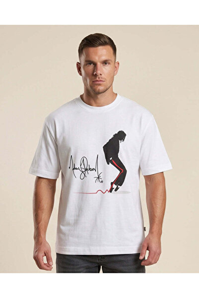 REDTAG Men White Printed T-Shirt