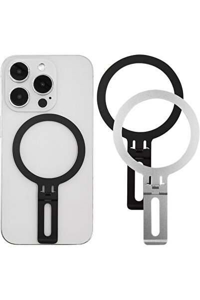 Generic 2-in-1 Ultra-Thin Phone Ring Holder with Magnetic Adapters
