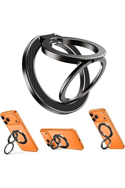 Generic Magnetic Double-Sided Phone Ring Holder with Kickstand