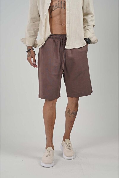 king brich Classic Cotton Linen Men's Shorts