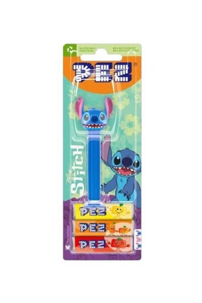 Pez Disney Stitch Candy Dispenser Pack with 3 Refills