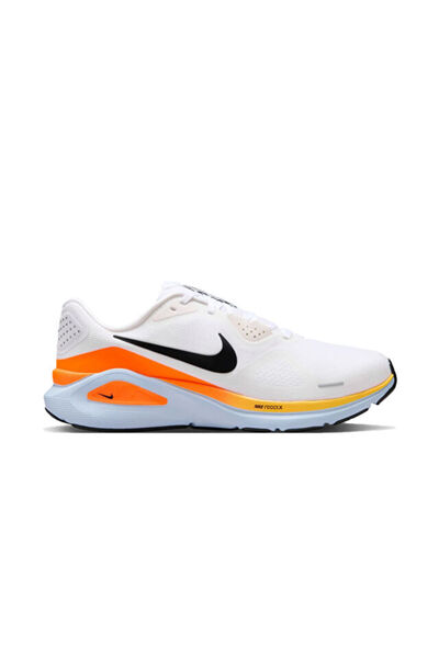 Nike Structure 26 Erkek Koşu Ayakkabısı - Beyaz, Turuncu ve Siyah Detaylar HJ...