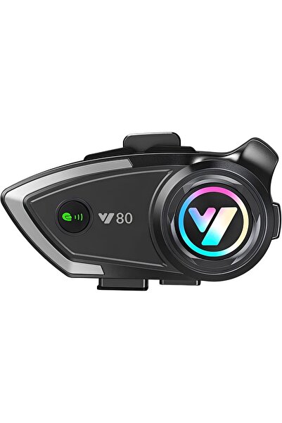 Generic Y80 Motorcycle Helmet Bluetooth Headset — Bluetooth 5.3, 25H Playtime...