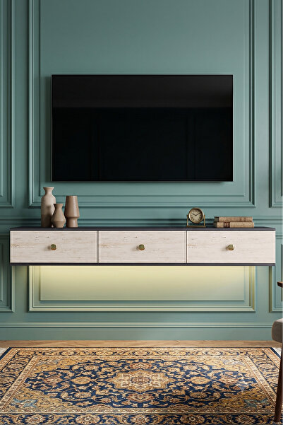 YUMEDİ DESİGN TDAL1801AT - LEDLİ MİKO DUVARA MONTAJ TV STAND , TV SEHPASI 180...