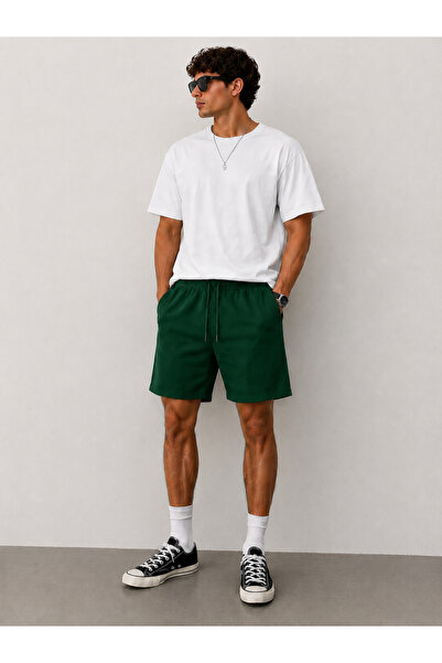 ZİYMO Men's Lace-Up Double Pocket Comfortable Cut Shorts
