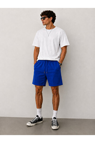 ZİYMO Men's Lace-Up Double Pocket Comfortable Cut Shorts