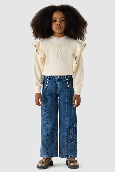 Tyess Kız Çocuk Denim Pantolon