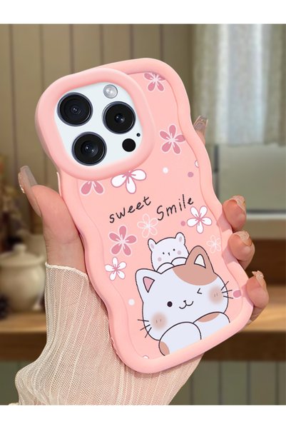 Hontinga iPhone 15 Pro Max Compatible Case Camera Protector Pink Silicone Cou...