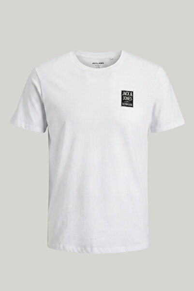 Jack & Jones Men's Chest Printed Crew Neck T-Shirt - Poster