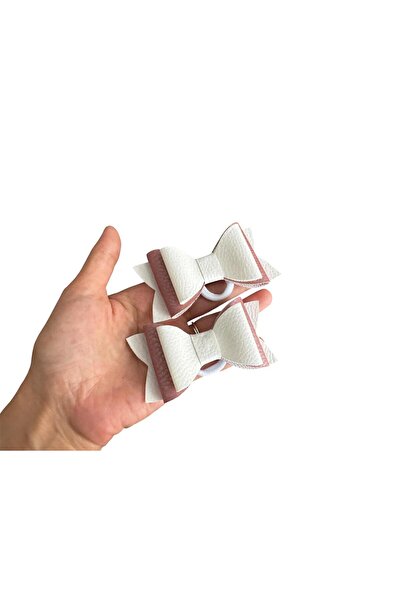 feltland Bows for girls made of artificial Leather , Top Bottom Set of 2 piec...