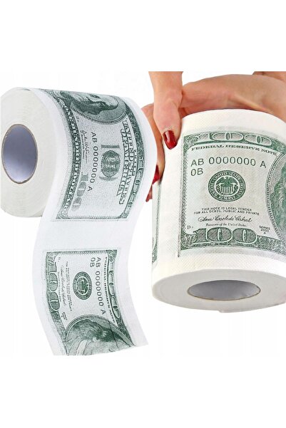 Korbi Hârtie igienică cu motivul bancnotei de 100 de dolari