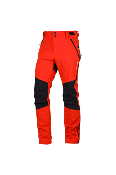 NORTHFINDER Pantaloni softshell pentru bărbați 10K/10K Anatol-Orange/Negru-S