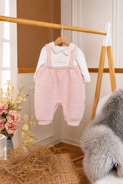 Babyhola Baby Girl Salopet Look Jumpsuit 13999